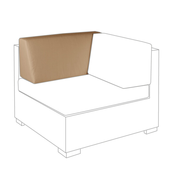 Back cushion corner module Outdoor sahara