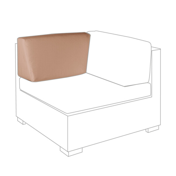Side cushion corner module left Outdoor sahara