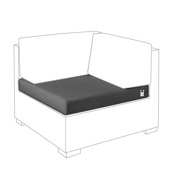 Seat cushion corner module Lounge Outdoor granite