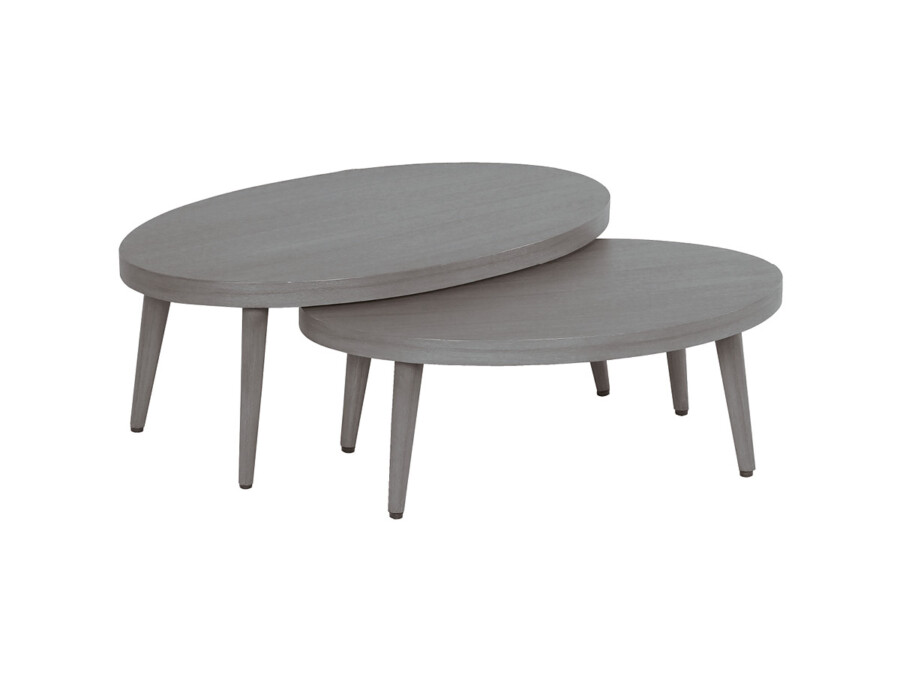 Lounge-Tisch 2er Set grey