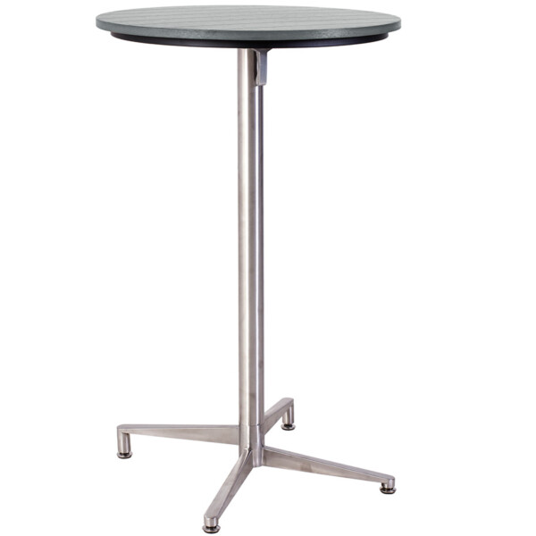 High table Victory stone gray round